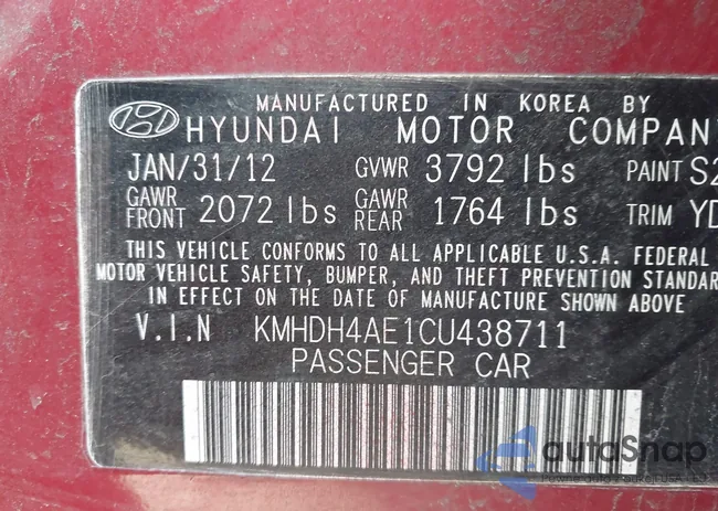 KMHDH4AE1CU438711: 44534921