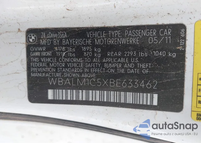 WBALM1C5XBE633462: 44534993