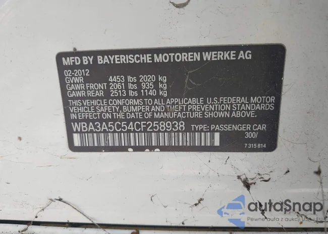 WBA3A5C54CF258938: 44535170