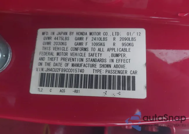 JH4CU2F89CC015740: 44535648