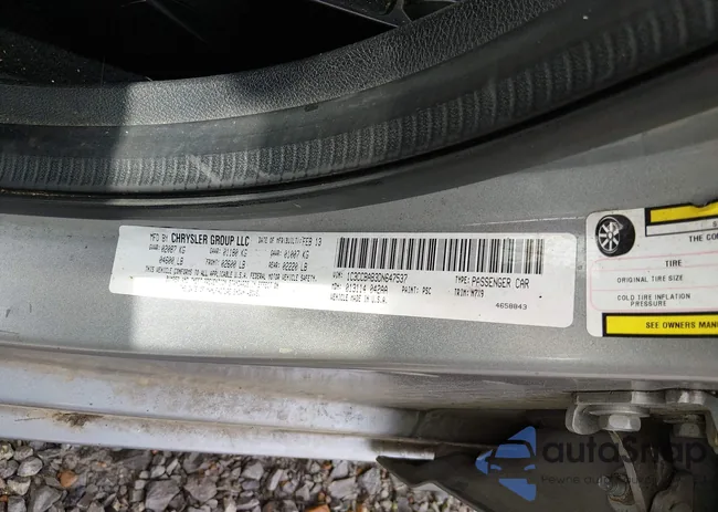 1C3CCBAB3DN647537: 44535698