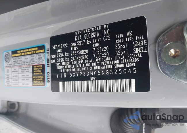 5XYP3DHC5NG325045: 44535826