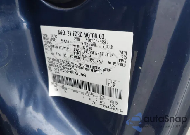 1FT7X2B66BEA70504: 44535908