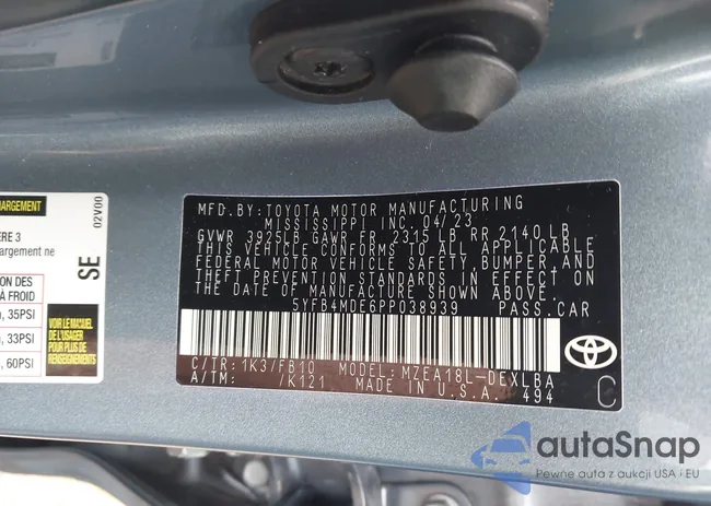 5YFB4MDE6PP038939: 44535948