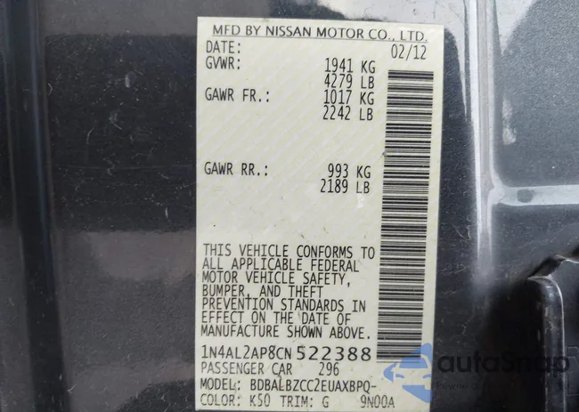 1N4AL2AP8CN522388: 44535984