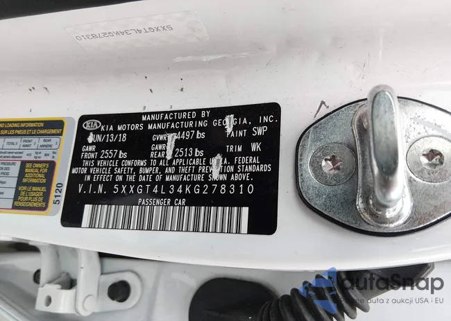 5XXGT4L34KG278310: 44536167