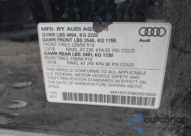 WA1EFCFS8GR010533: 44535318