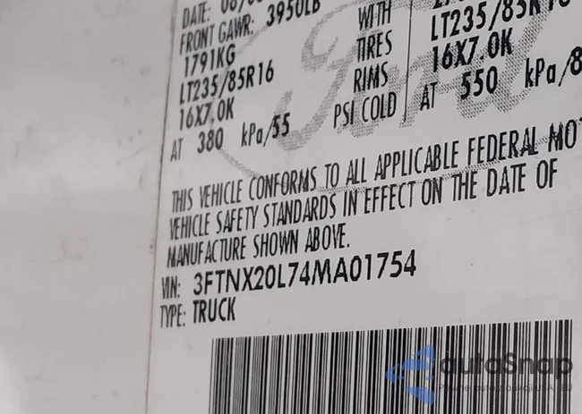 3FTNX20L74MA01754: 44535355