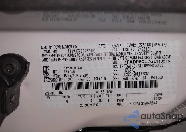 1FADP5CU7GL113516: 44535452