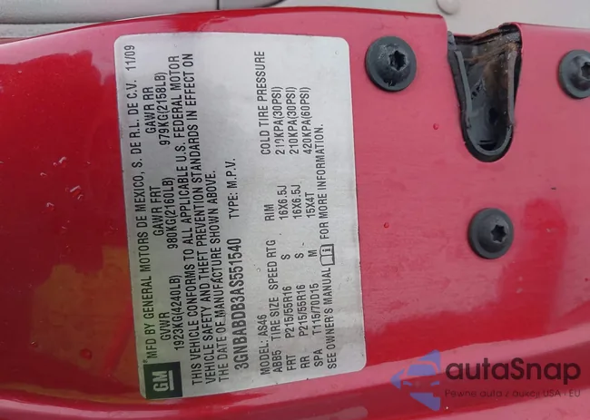 3GNBABDB3AS551540: 44536626