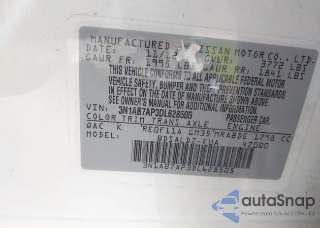 3N1AB7AP3DL628505: 44536766