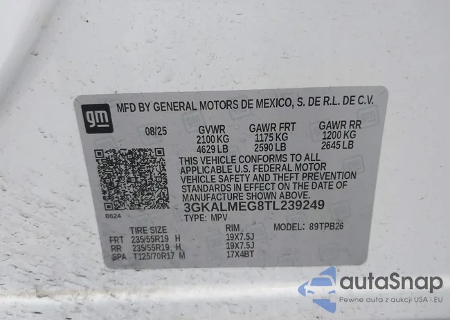 3GKALMEG8TL239249: 44536835