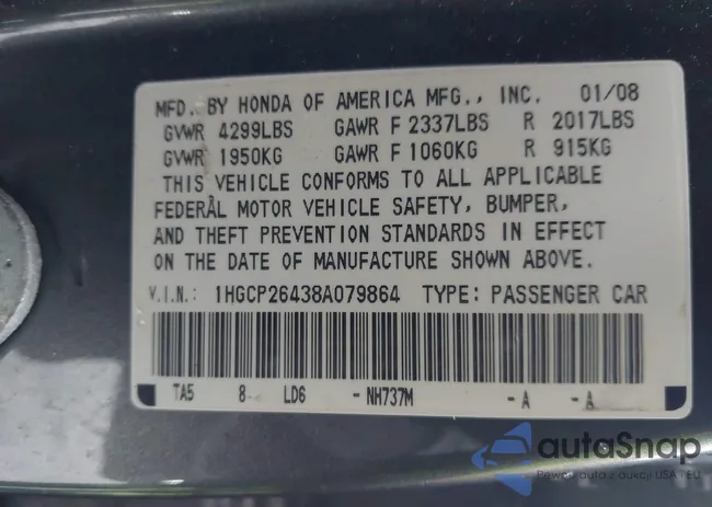 1HGCP26438A079864: 44536944