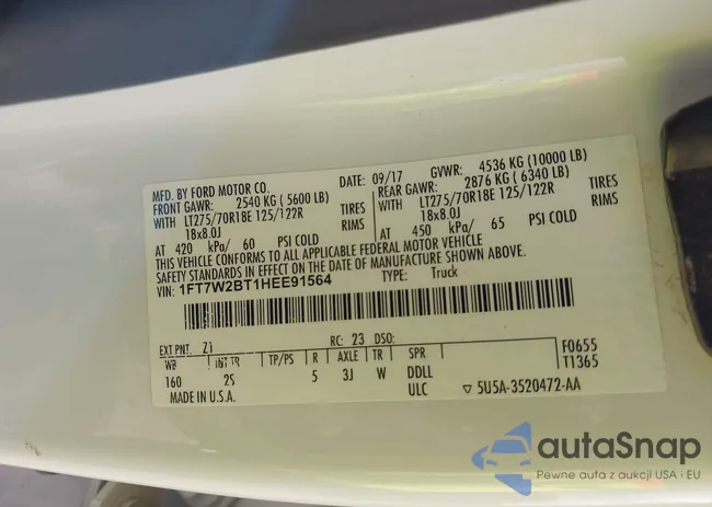 1FT7W2BT1HEE91564: 44537127