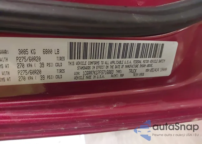 1C6RR7KG7FS716883: 44537161