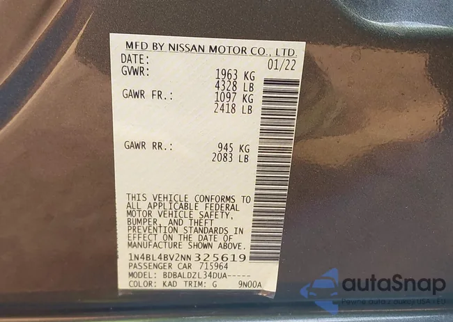 1N4BL4BV2NN325619: 44537164