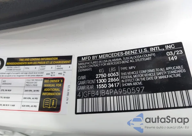 4JGFB4JB4PA950597: 44536224