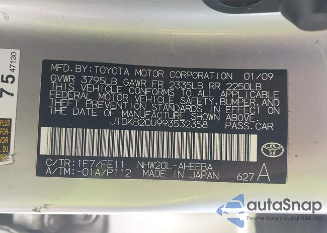 JTDKB20U993532358: 44536525