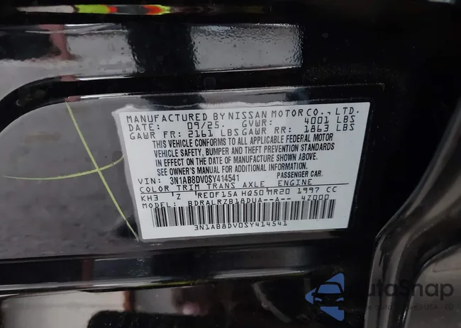 3N1AB8DV0SY414541: 44536541