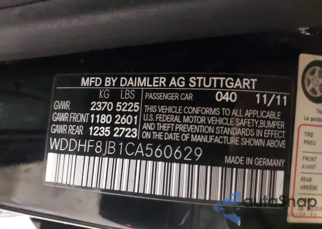 WDDHF8JB1CA560629: 44537615