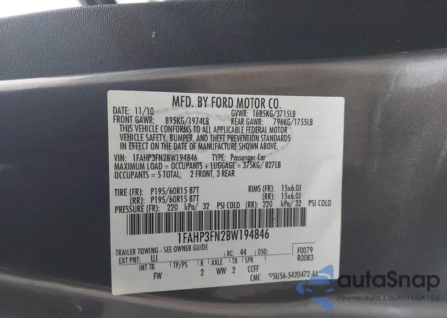 1FAHP3FN2BW194846: 44537735