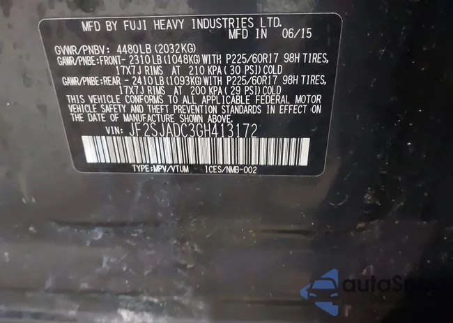 JF2SJADC3GH413172: 44537965