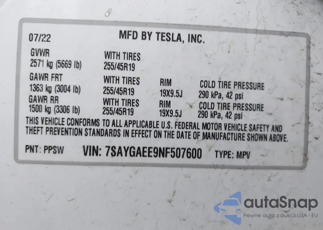 7SAYGAEE9NF507600: 44538071