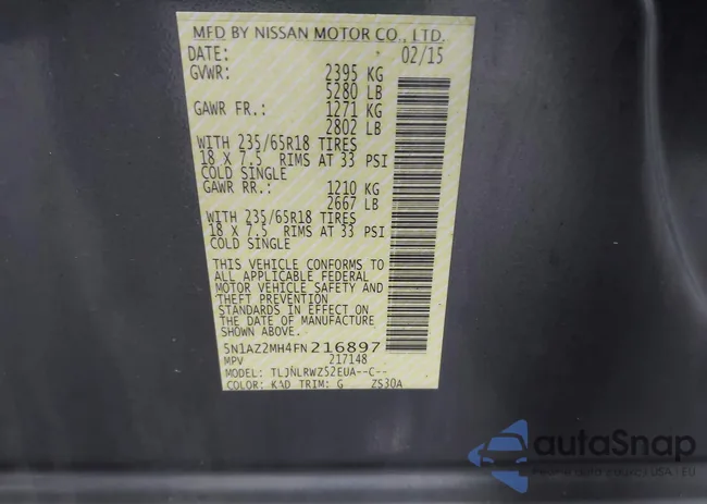 5N1AZ2MH4FN216897: 44537180