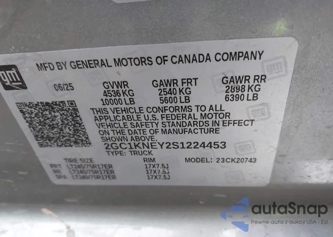 2GC1KNEY2S1224453: 44537559