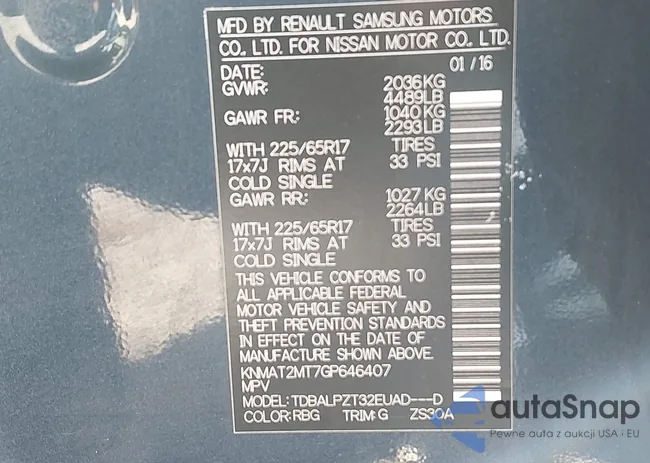 KNMAT2MT7GP646407: 44538580