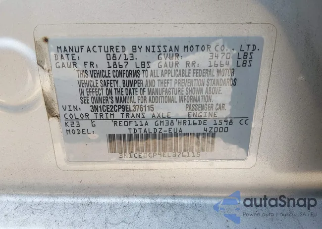 3N1CE2CP9EL376115: 44538890