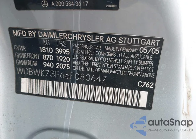 WDBWK73F66F080647: 44538900