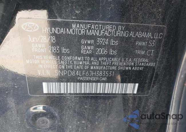 5NPD84LF6JH383531: 44538990