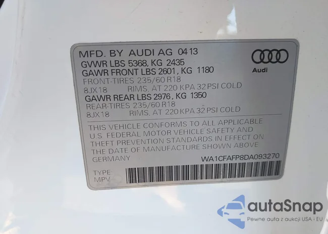 WA1CFAFP8DA093270: 44539702