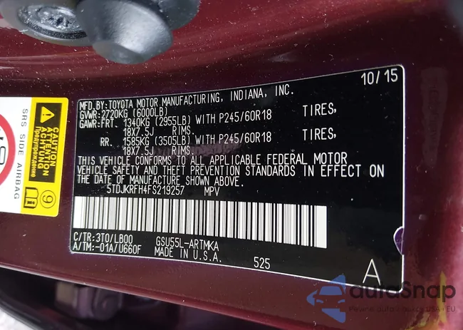 5TDJKRFH4FS219257: 44539848