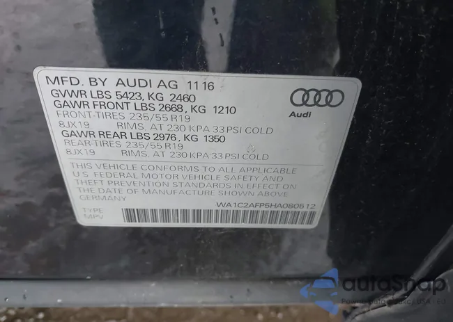 WA1C2AFP5HA080512: 44539985