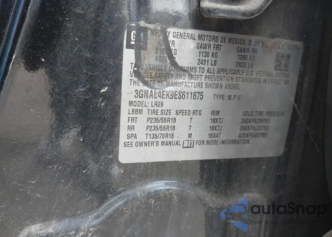 3GNAL4EK9ES611875: 44540043