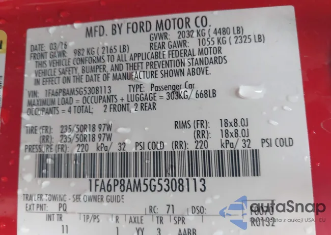 1FA6P8AM5G5308113: 44540077