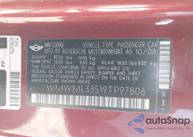 WMWML33519TP97806: 44540703