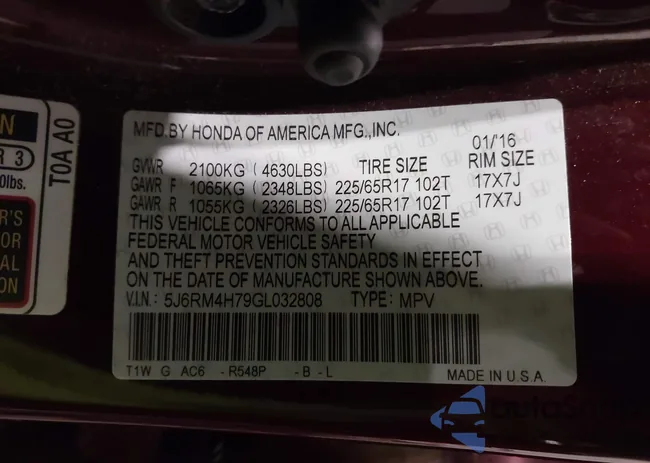 5J6RM4H79GL032808: 44540848