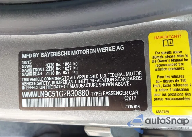 WMWLN9C51G2B30880: 44540870