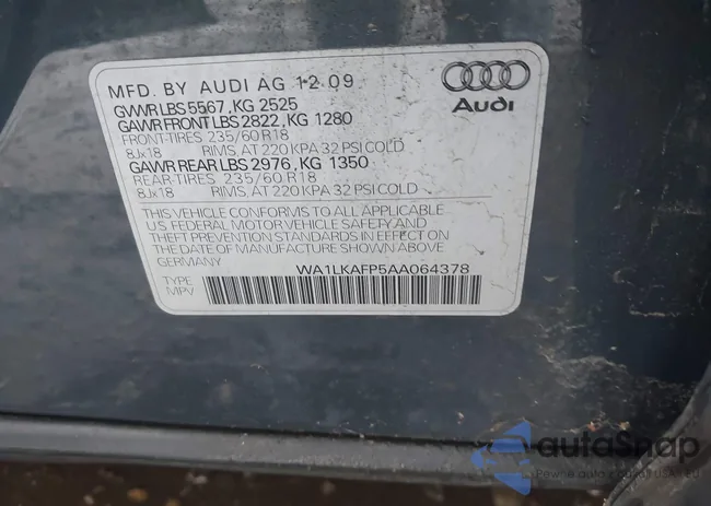 WA1LKAFP5AA064378: 44540941