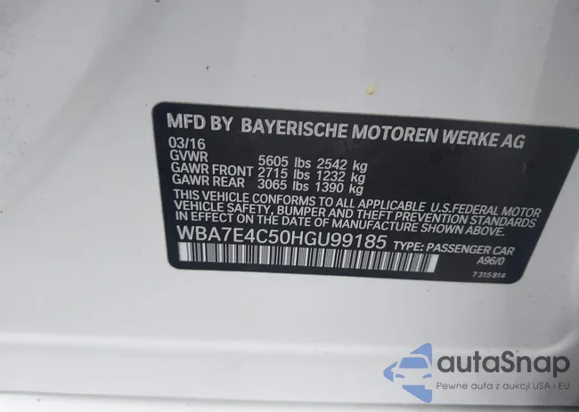 WBA7E4C50HGU99185: 44541048