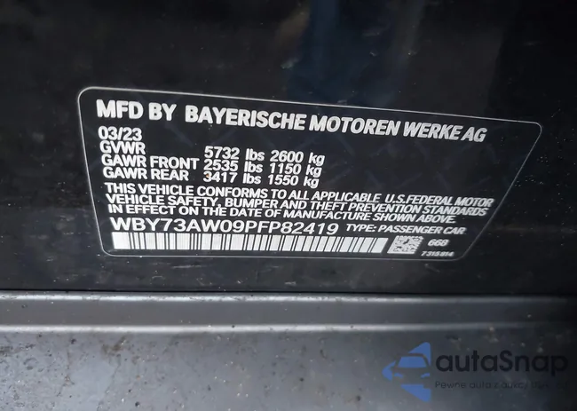 WBY73AW09PFP82419: 44541123