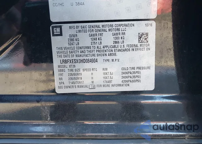 LRBFXESX0HD084904: 44540182