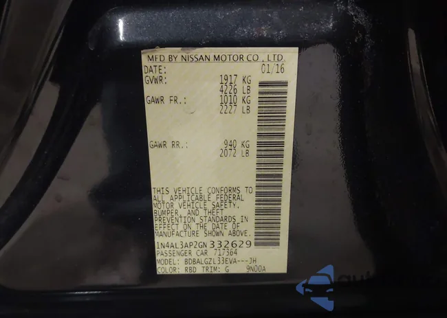 1N4AL3AP2GN332629: 44540244