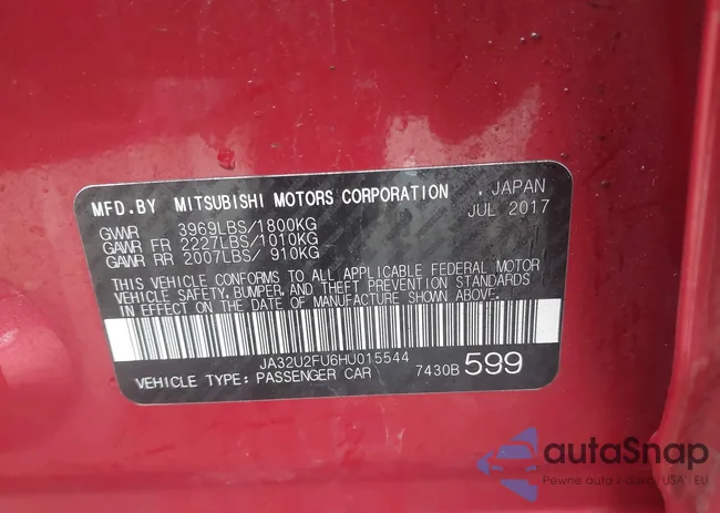 JA32U2FU6HU015544: 44540341