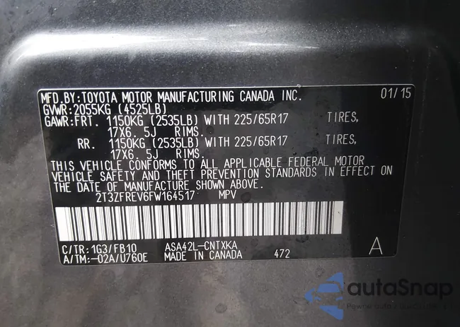 2T3ZFREV6FW164517: 44540364