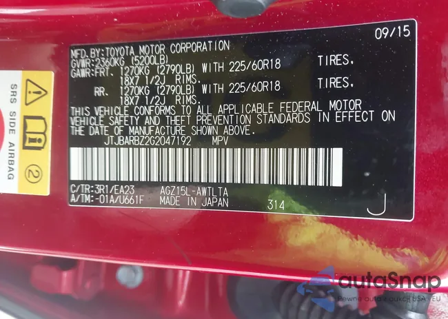 JTJBARBZ2G2047192: 44540373