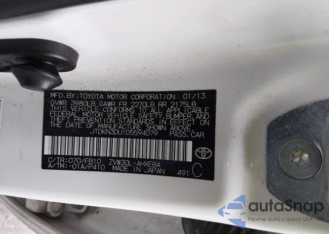 JTDKN3DU1D5594079: 44541921